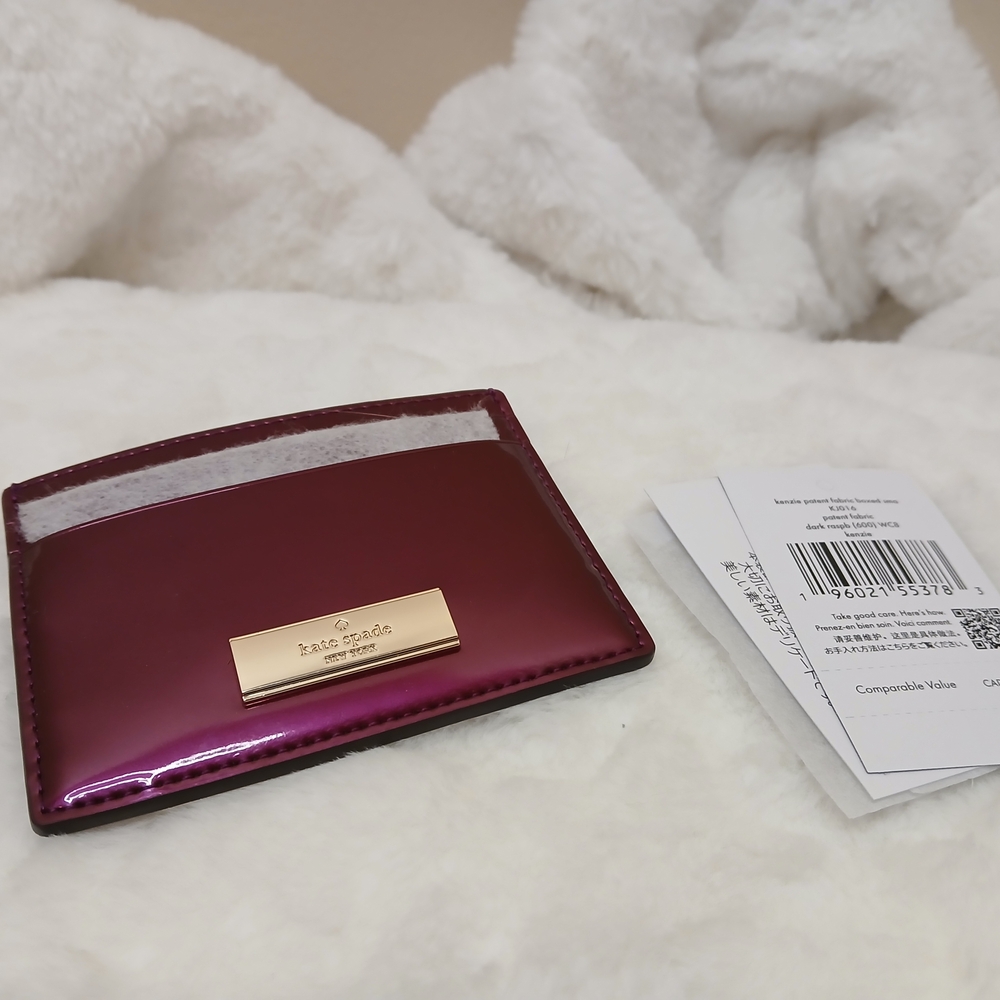 Kate Spade Burgundy Card Holder